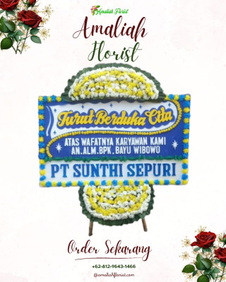 Papan Bunga Duka di Tambun Utara