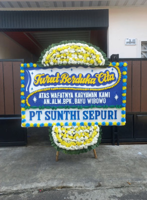Papan Bunga Duka di Tambun Utara